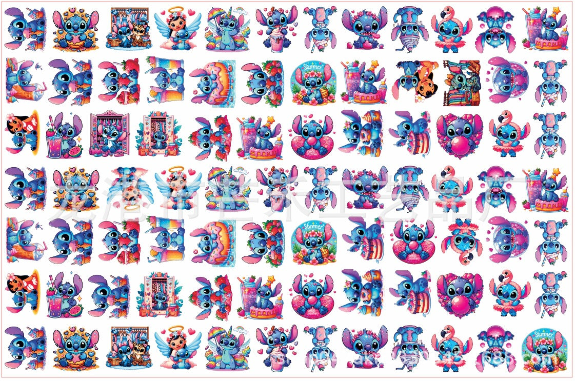 DIY Dessert Stitch Acrylic Figurines Kit for Kids - Customizable Anime Characters