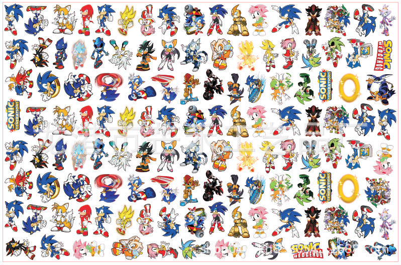 DIY Sonic Acrylic Figurines Kit for Kids - Customizable Anime Characters
