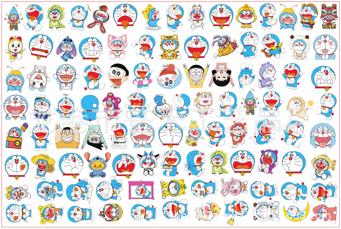 DIY Doraemon Acrylic Figurines Kit for Kids - Customizable Anime Characters