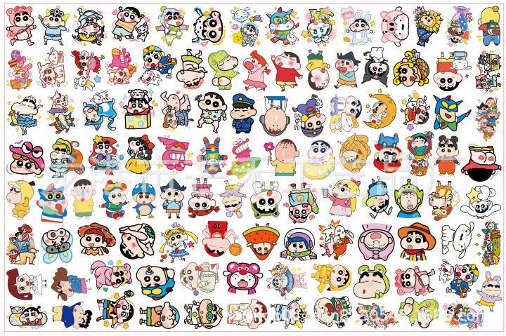 DIY Shin-chan Acrylic Figurines Kit for Kids - Customizable Anime Characters