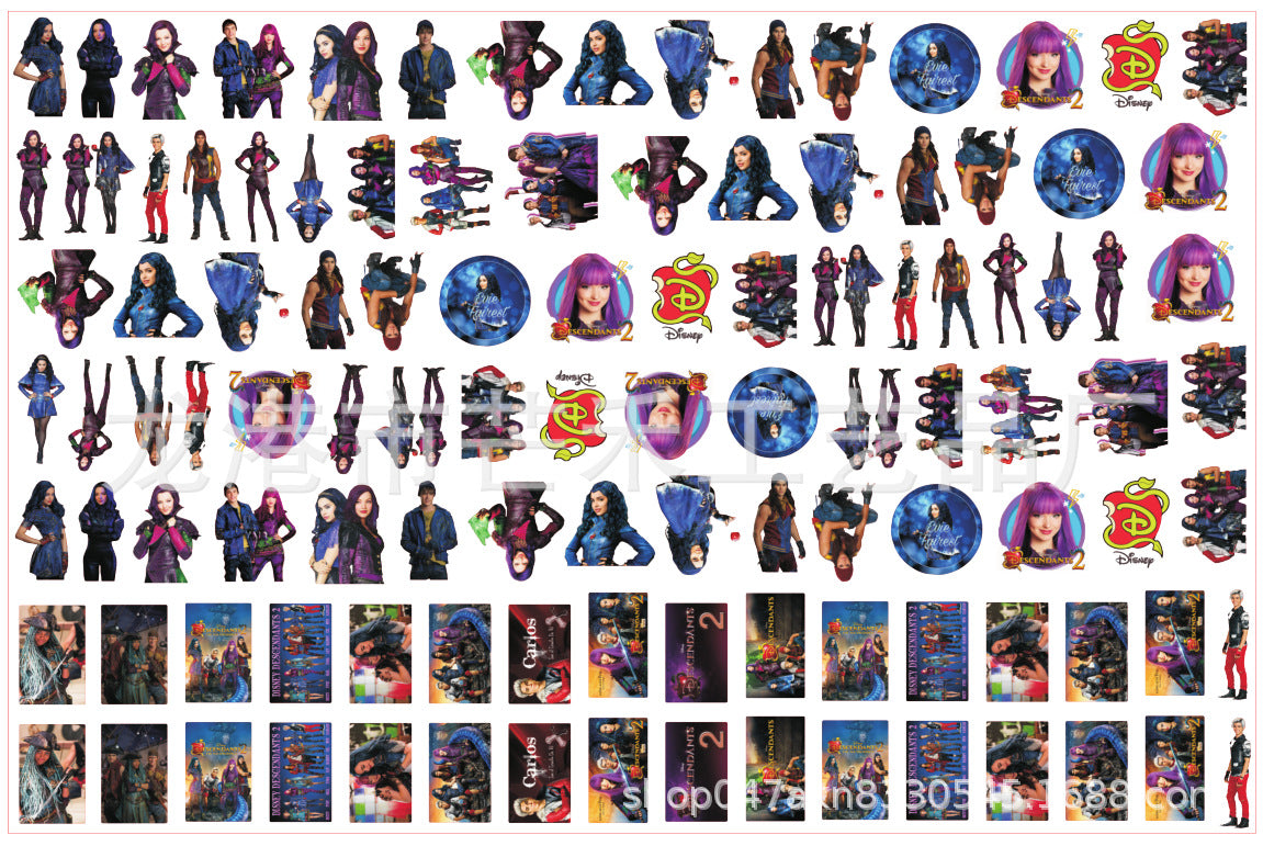 DIY Descendants Acrylic Figurines Kit for Kids - Customizable Anime Characters