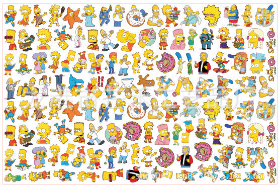 DIY The Simpsons Acrylic Figurines Kit for Kids - Customizable Anime Characters
