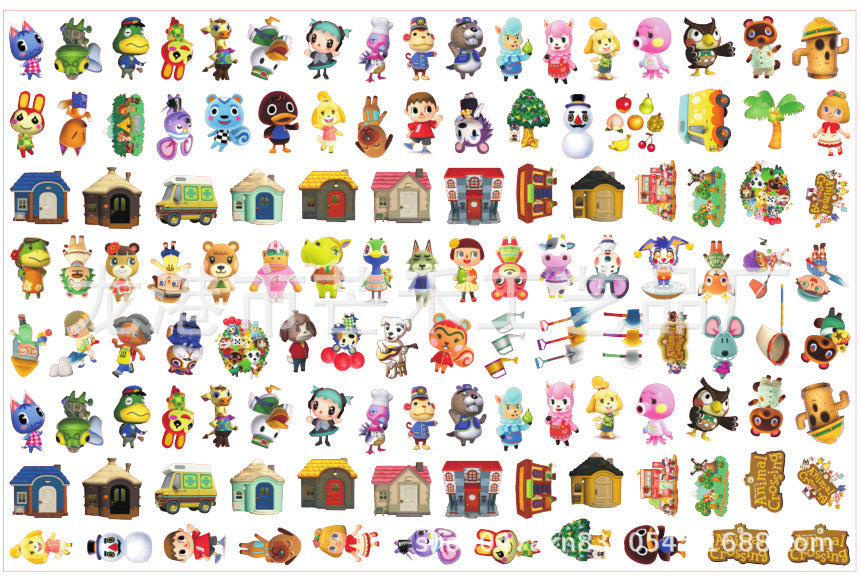 DIY Animal Crossing Acrylic Figurines Kit for Kids - Customizable Anime Characters