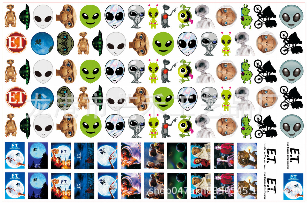 DIY ET Alien Acrylic Figurines Kit for Kids - Customizable Anime Characters