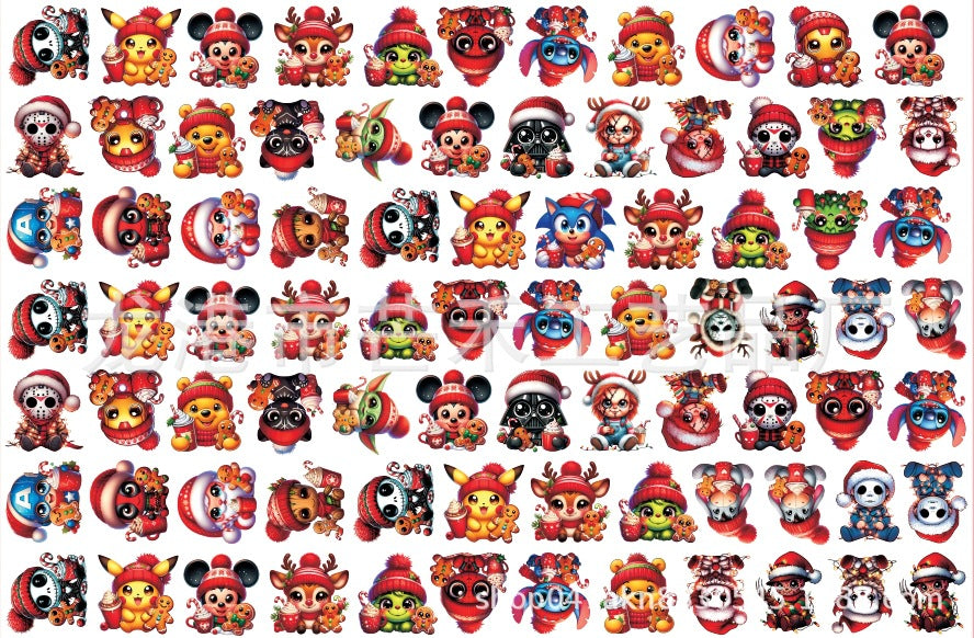 DIY Christmas Collection Acrylic Figurines Kit for Kids - Customizable Anime Characters
