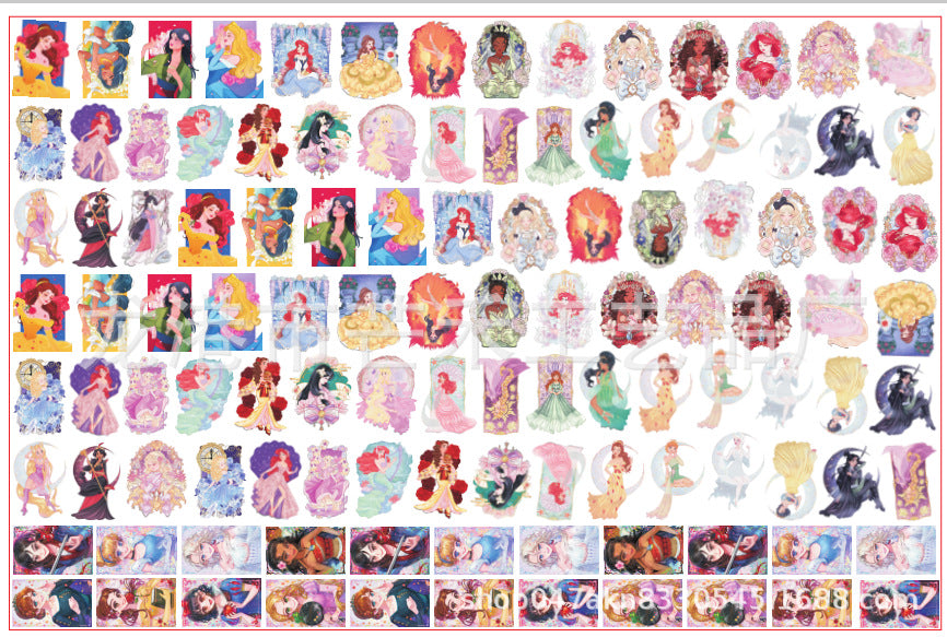 DIY Hand-drawn Princess Acrylic Figurines Kit for Kids - Customizable Anime Characters