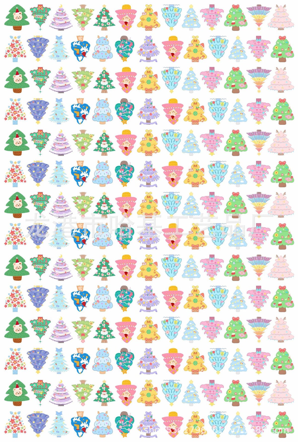 DIY Christmas Tree Acrylic Figurines Kit for Kids - Customizable Anime Characters
