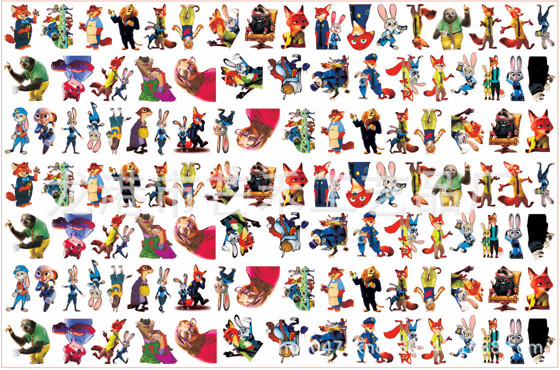 DIY Zootopia 2 Acrylic Figurines Kit for Kids - Customizable Anime Characters