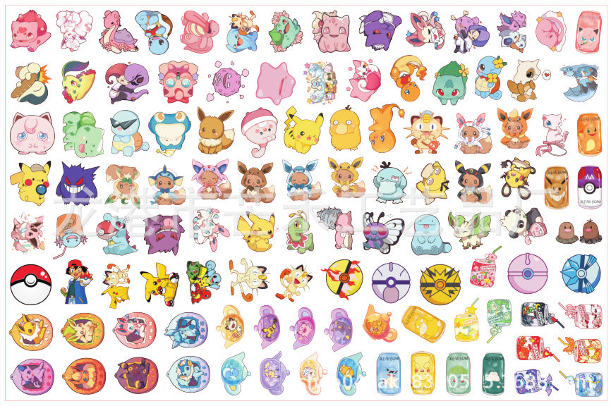 DIY Pokemon 2.0 Acrylic Figurines Kit for Kids - Customizable Anime Characters