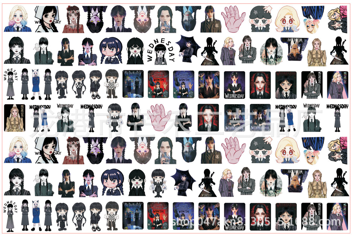 DIY Wednesday Acrylic Figurines Kit for Kids - Customizable Anime Characters