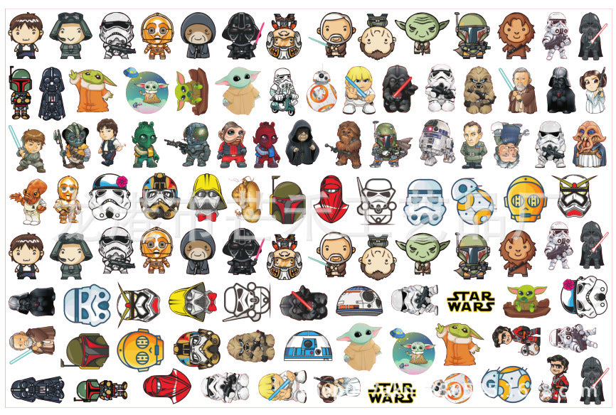 DIY Star Wars Acrylic Figurines Kit for Kids - Customizable Anime Characters