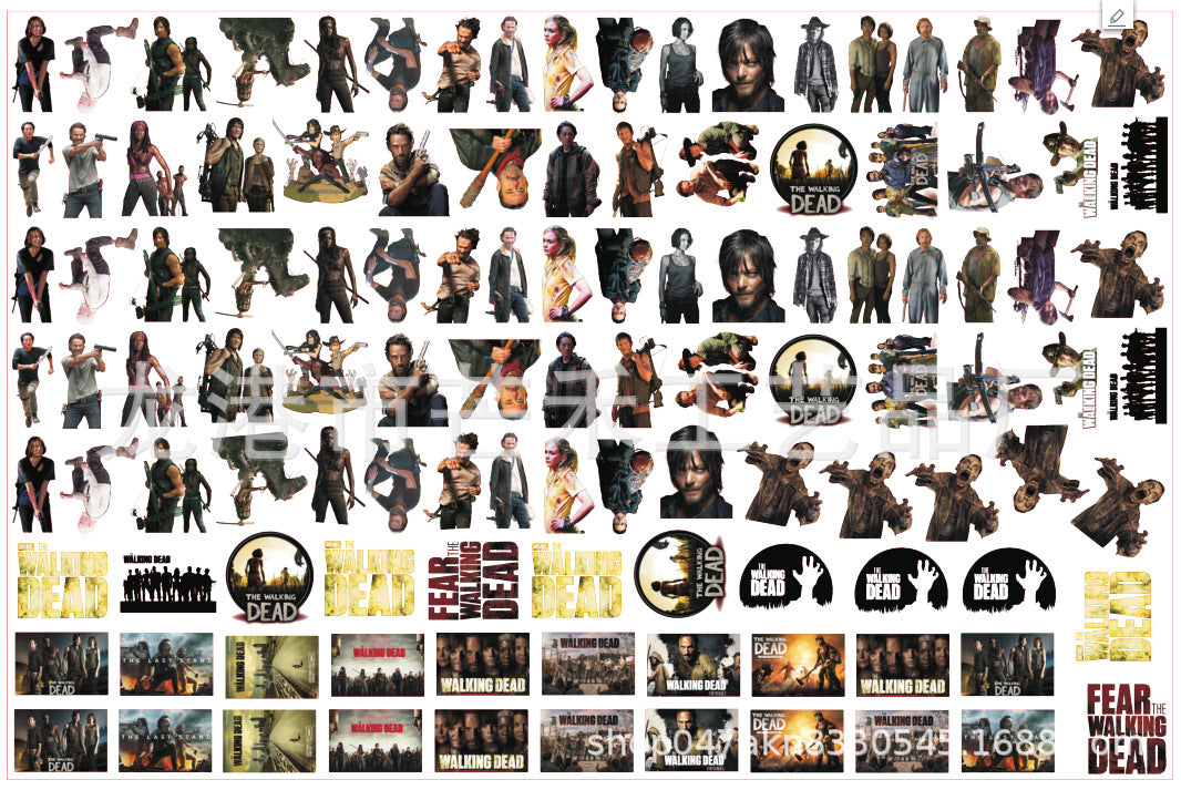 DIY The Walking Dead Acrylic Figurines Kit for Kids - Customizable Anime Characters