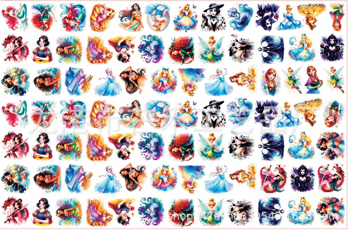 DIY Watercolor Princess Acrylic Figurines Kit for Kids - Customizable Anime Characters