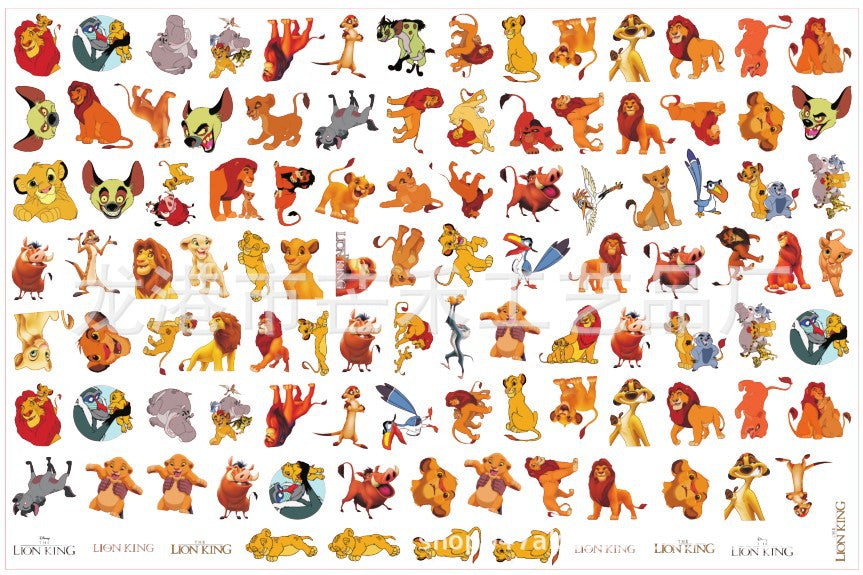 DIY The Lion King Acrylic Figurines Kit for Kids - Customizable Anime Characters
