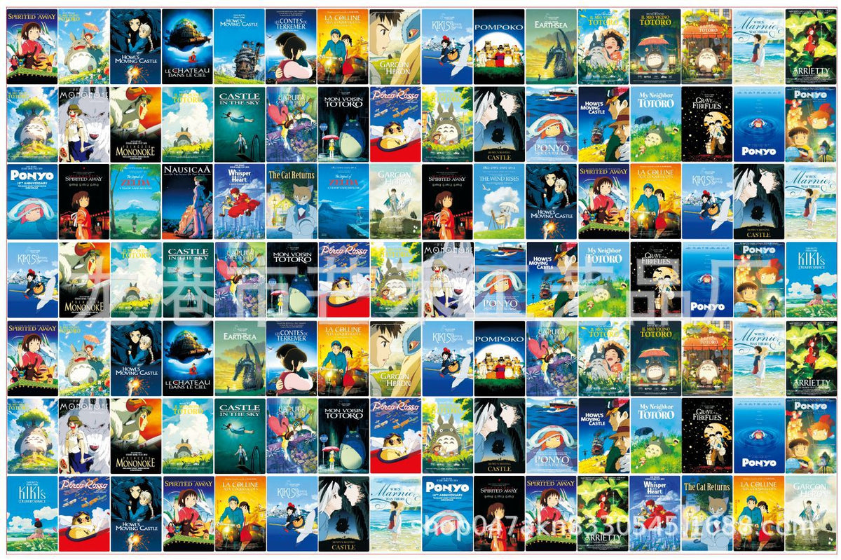 DIY Hayao Miyazaki Poster Acrylic Figurines Kit for Kids - Customizable Anime Characters