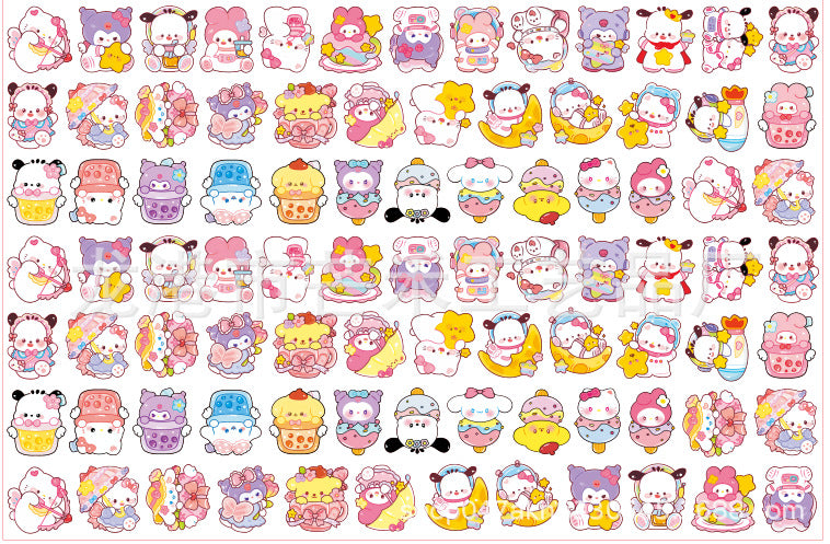 DIY Sanrio 3 Acrylic Figurines Kit for Kids - Customizable Anime Characters
