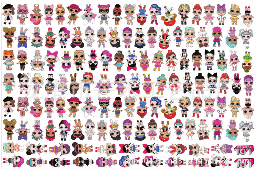 DIY LOL Dolls Acrylic Figurines Kit for Kids - Customizable Anime Characters