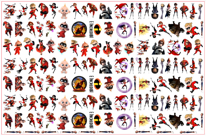 DIY The Incredibles Acrylic Figurines Kit for Kids - Customizable Anime Characters
