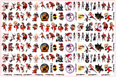 DIY The Incredibles Acrylic Figurines Kit for Kids - Customizable Anime Characters