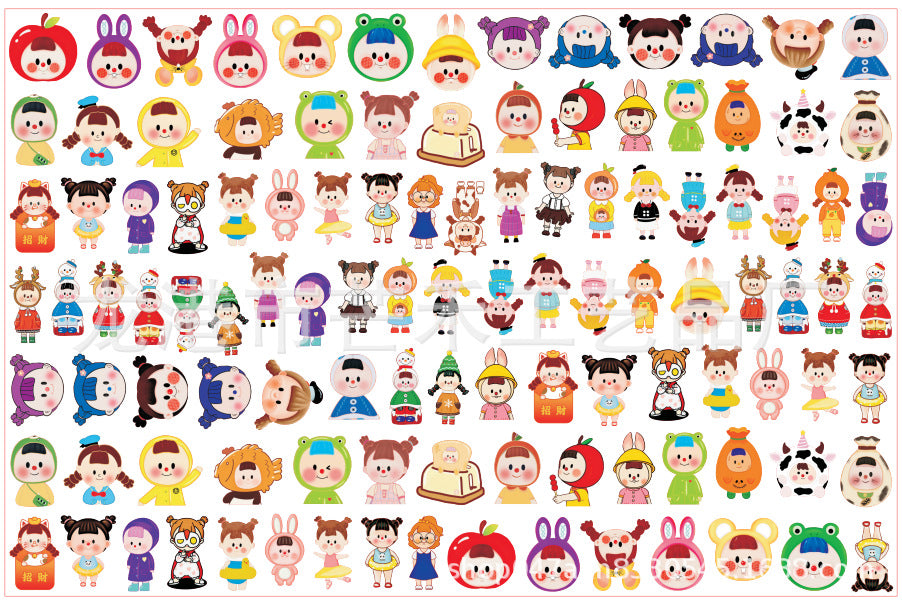 DIY Duo Mei Acrylic Figurines Kit for Kids - Customizable Anime Characters