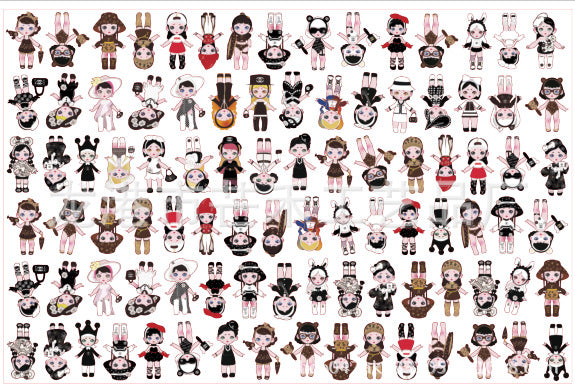 DIY Lara Croft Acrylic Figurines Kit for Kids - Customizable Anime Characters
