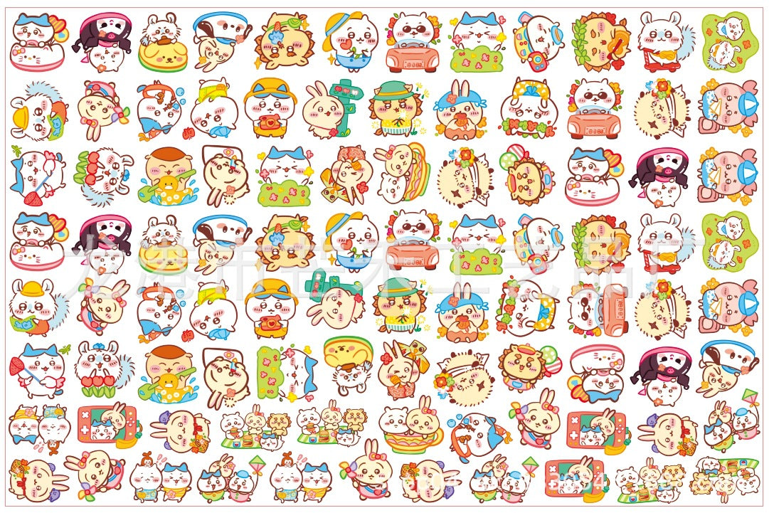 DIY Hand Drawn Chiikawa Acrylic Figurines Kit for Kids - Customizable Anime Characters