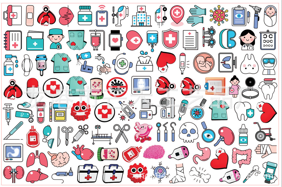DIY Medical Series Acrylic Figurines Kit for Kids - Customizable Anime Characters