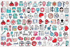 DIY Medical Series Acrylic Figurines Kit for Kids - Customizable Anime Characters