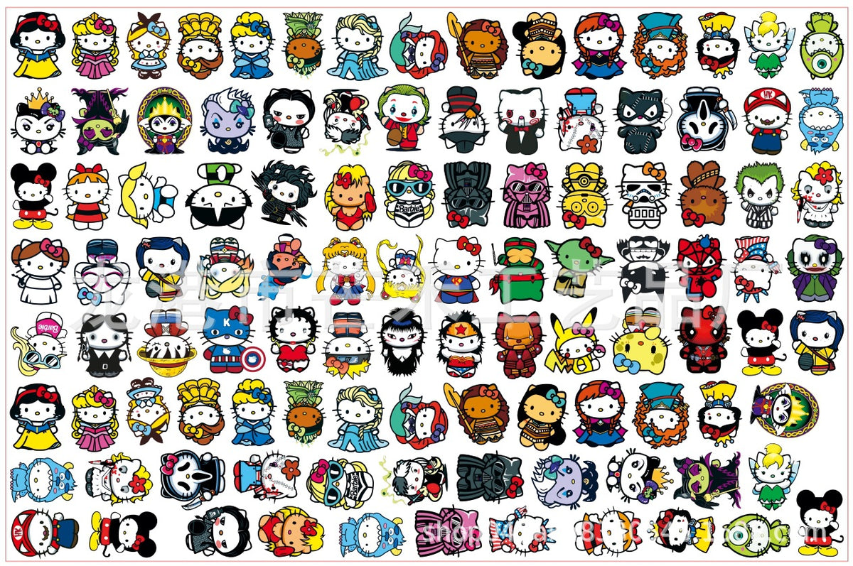 DIY Character Hello Kitty Acrylic Figurines Kit for Kids - Customizable Anime Characters