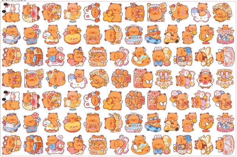 DIY Capybara 2 Acrylic Figurines Kit for Kids - Customizable Anime Characters