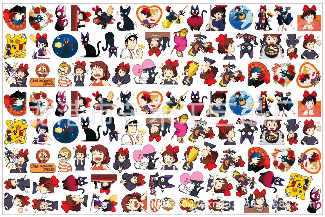 DIY Kiki Delivery Service Acrylic Figurines Kit for Kids - Customizable Anime Characters