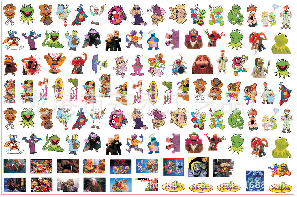 DIY The Muppets Acrylic Figurines Kit for Kids - Customizable Anime Characters