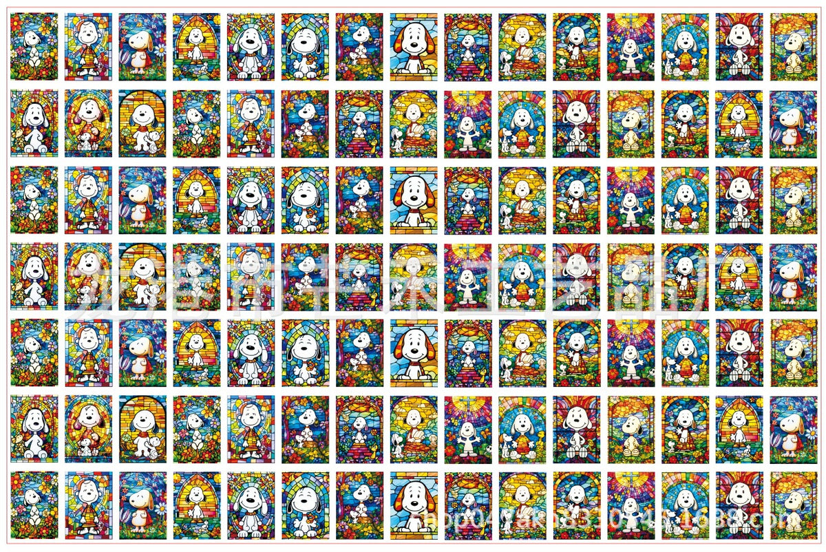 DIY Glass Snoopy Acrylic Figurines Kit for Kids - Customizable Anime Characters