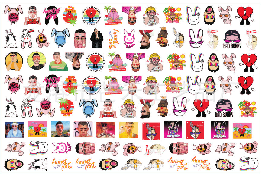DIY Bad Bunny Acrylic Figurines Kit for Kids - Customizable Anime Characters