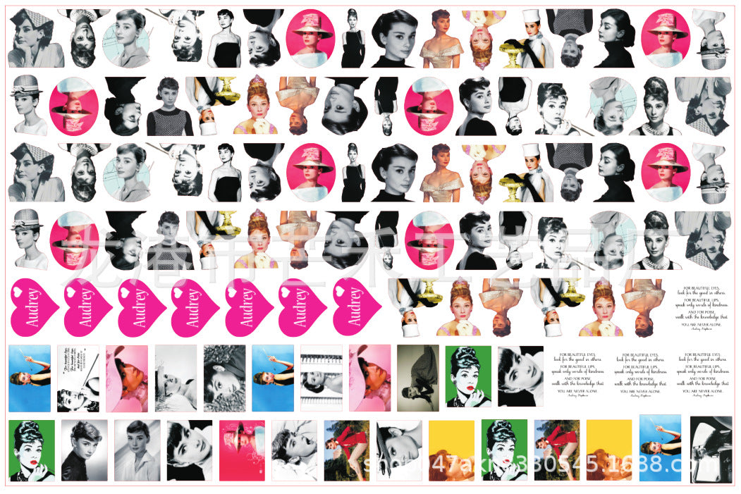 DIY  Audrey Hepburn Acrylic Figurines Kit for Kids - Customizable Anime Characters