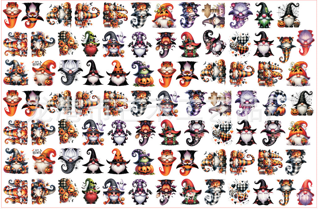 DIY Halloween Gnome Acrylic Figurines Kit for Kids - Customizable Anime Characters