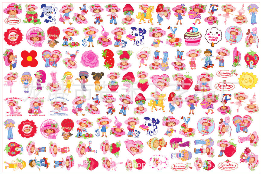 DIY Strawberry Shortcake Acrylic Figurines Kit for Kids - Customizable Anime Characters