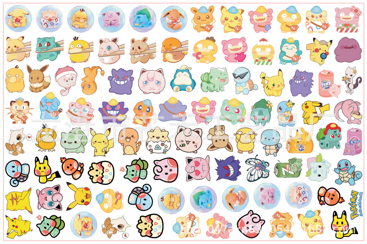 DIY Pokemon 1.0 Acrylic Figurines Kit for Kids - Customizable Anime Characters