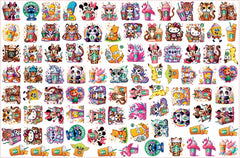 DIY Animal Starbucks Acrylic Figurines Kit for Kids - Customizable Anime Characters