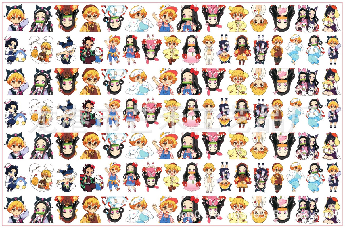 DIY Demon Slayer And Sanrio Acrylic Figurines Kit for Kids - Customizable Anime Characters