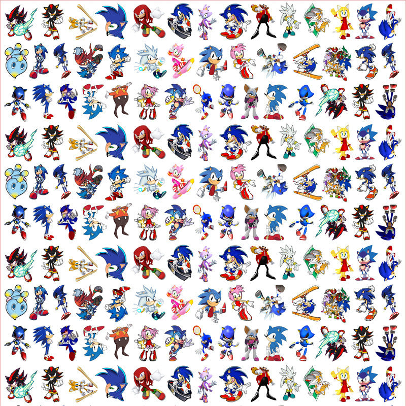 DIY Sonic The Hedgehog Acrylic Figurines Kit for Kids - Customizable Anime Characters