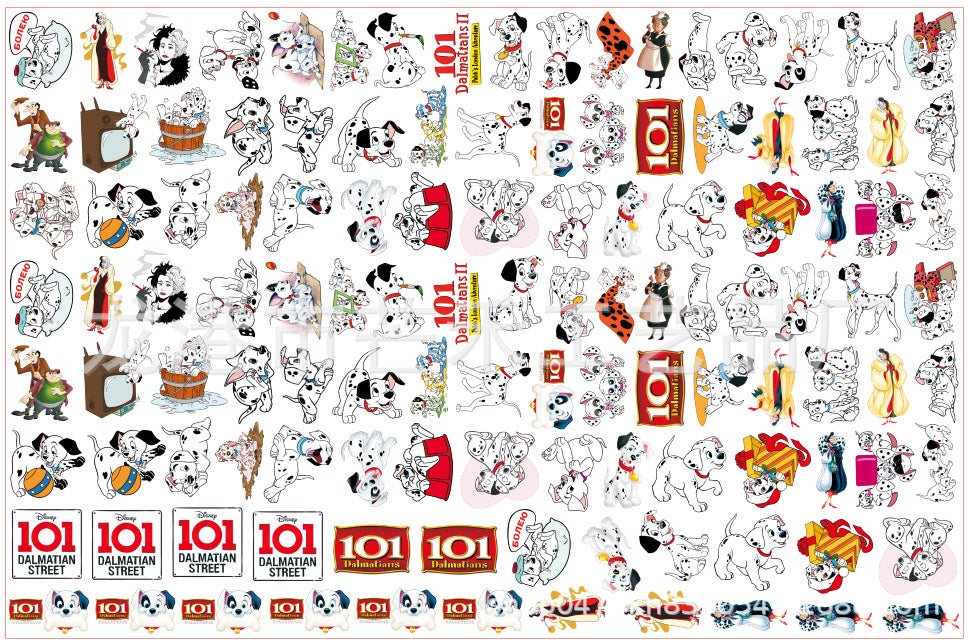 DIY 101 Dalmatians Acrylic Figurines Kit for Kids - Customizable Anime Characters