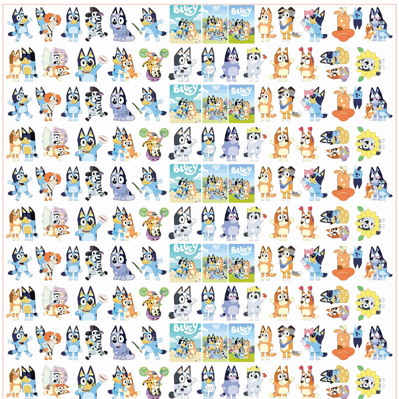 DIY Bluey Acrylic Figurines Kit for Kids - Customizable Anime Characters