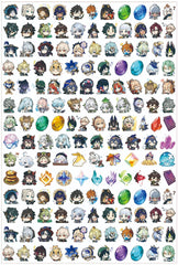 DIY Genshin Impact 3 Acrylic Figurines Kit for Kids - Customizable Anime Characters