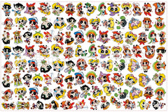DIY Hand Drawn Powerpuff Girl Acrylic Figurines Kit for Kids - Customizable Anime Characters