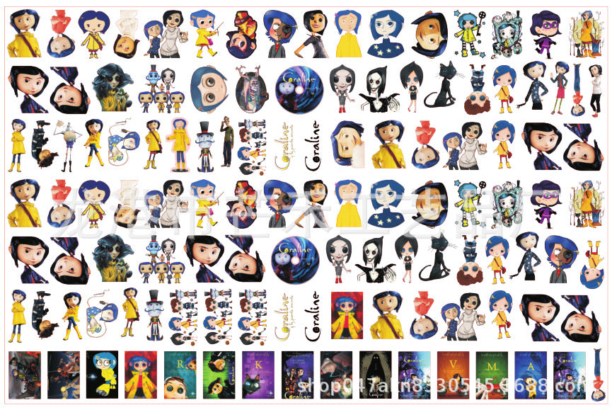 DIY Coraline Acrylic Figurines Kit for Kids - Customizable Anime Characters