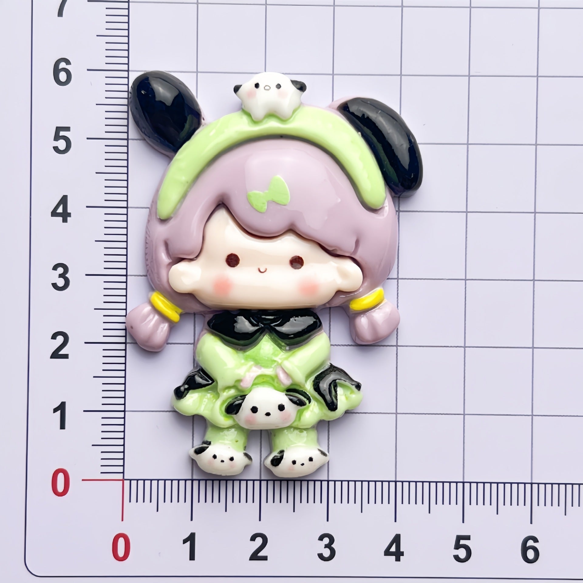 DIY  Sanrio Crossdressing Girl Charms Accessories – Customizable Phone Case, Hairpin, Fridge Magnet & Keychain Set