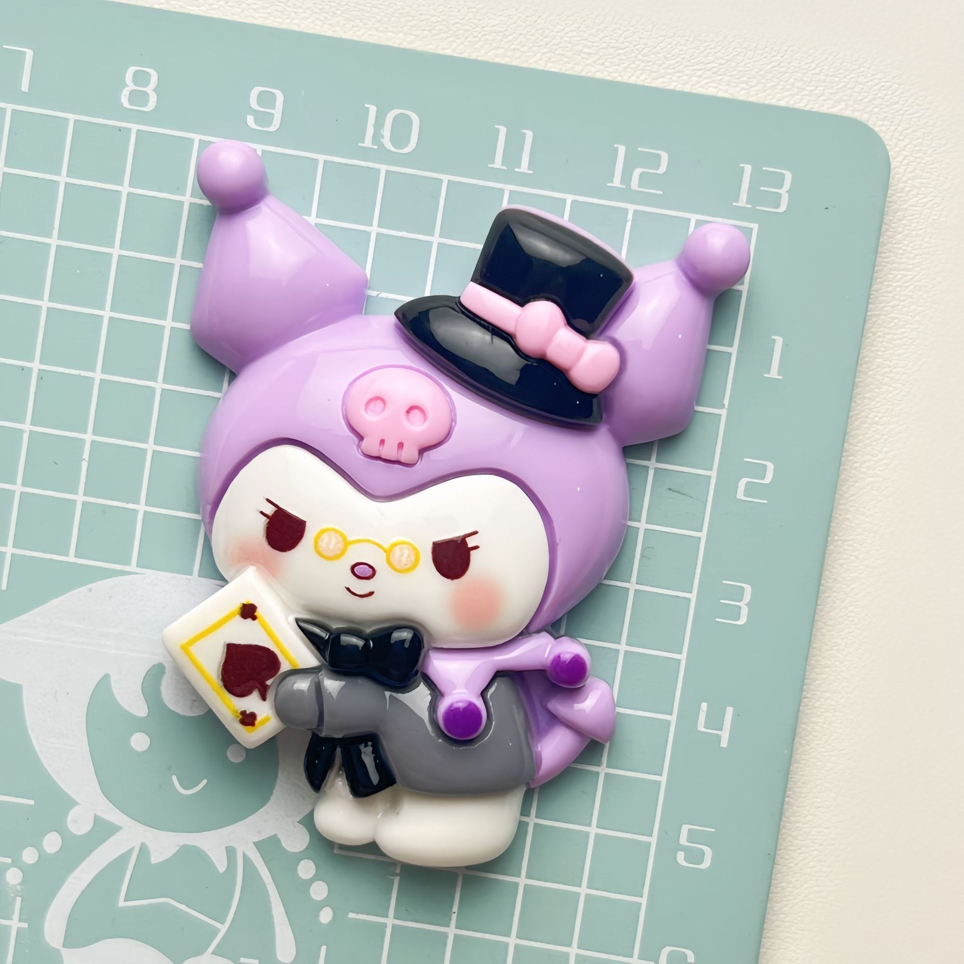 DIY Playing Cards Sanrio Charms Accessories – Customizable Phone Case, Hairpin, Fridge Magnet & Keychain Set
