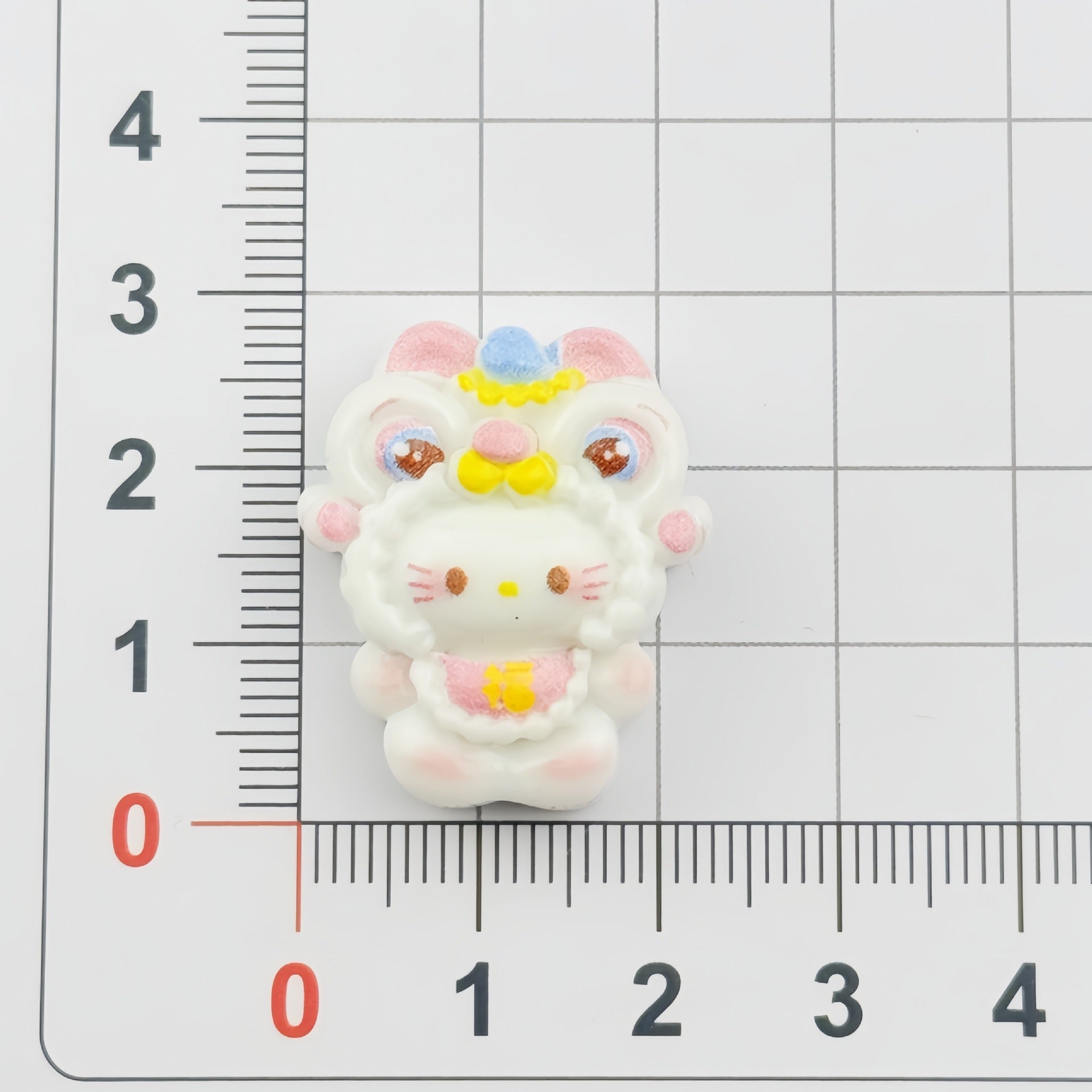 DIY multi-color lion dance kitten Charms Accessories – Customizable Phone Case, Hairpin, Fridge Magnet & Keychain Set