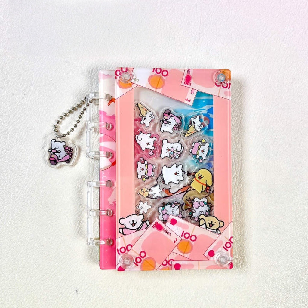 DIY Spring Maltese Acrylic Shaky Notebook - Customizable with Trendy & Anime IP Characters